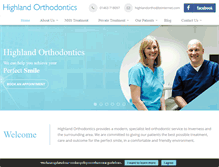 Tablet Screenshot of highlandorthodontics.co.uk